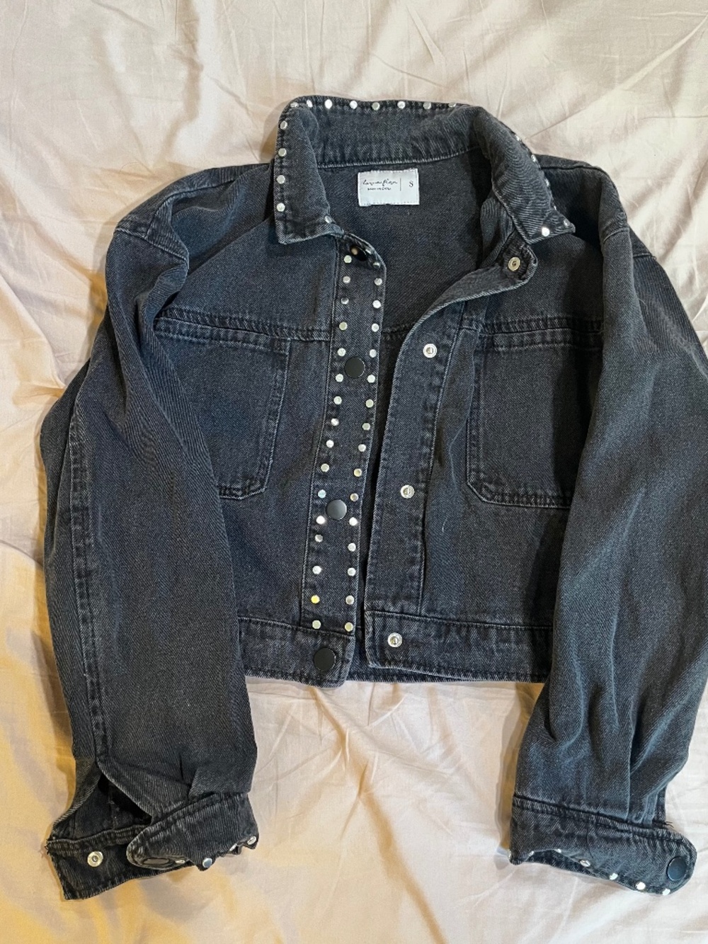 Love Fire cropped jacket